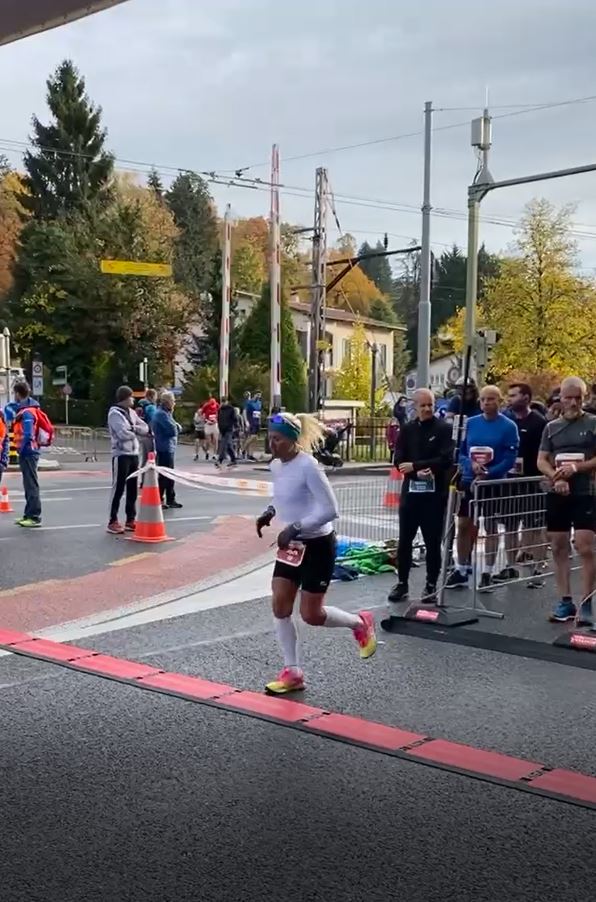 Anita kurz nach dem Start